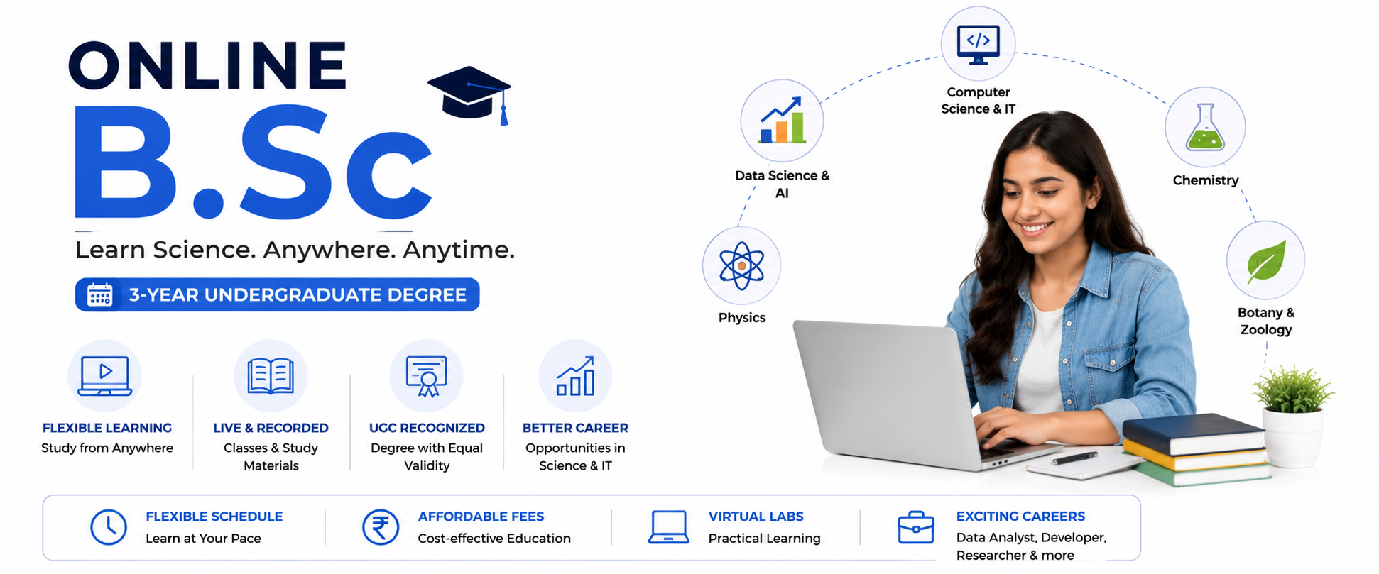 Online B.Sc: Complete Guide to Eligibility, Admission, Fees & Career Opportunities