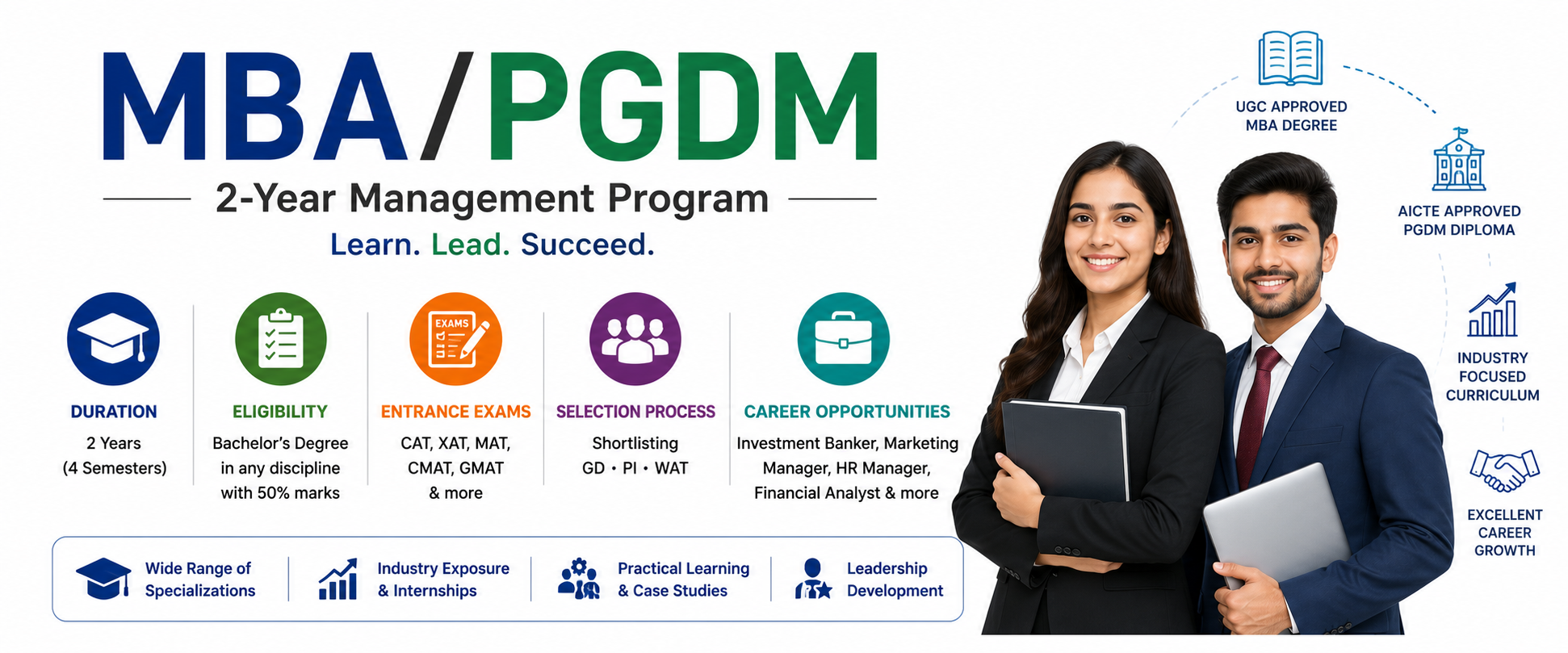 MBA/PGDM Course: Eligibility, Admission, Specializations & Career Guide