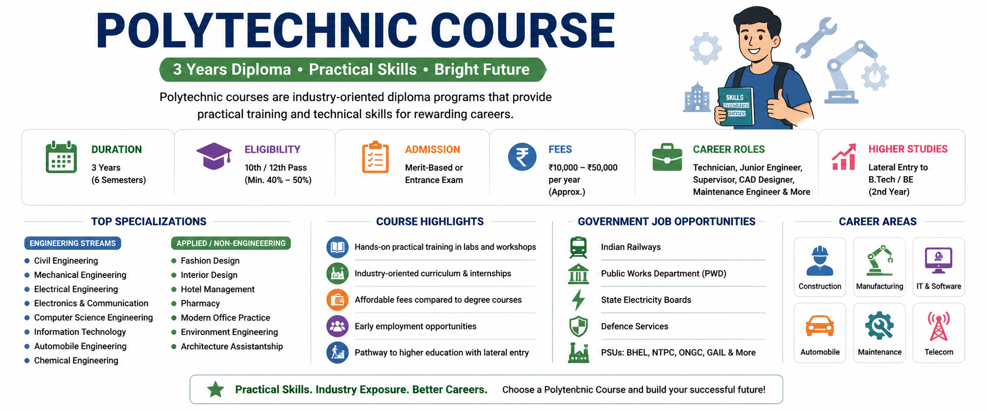 Polytechnic Course: Eligibility, Admission, Specializations, Fees, Career Scope & Salary