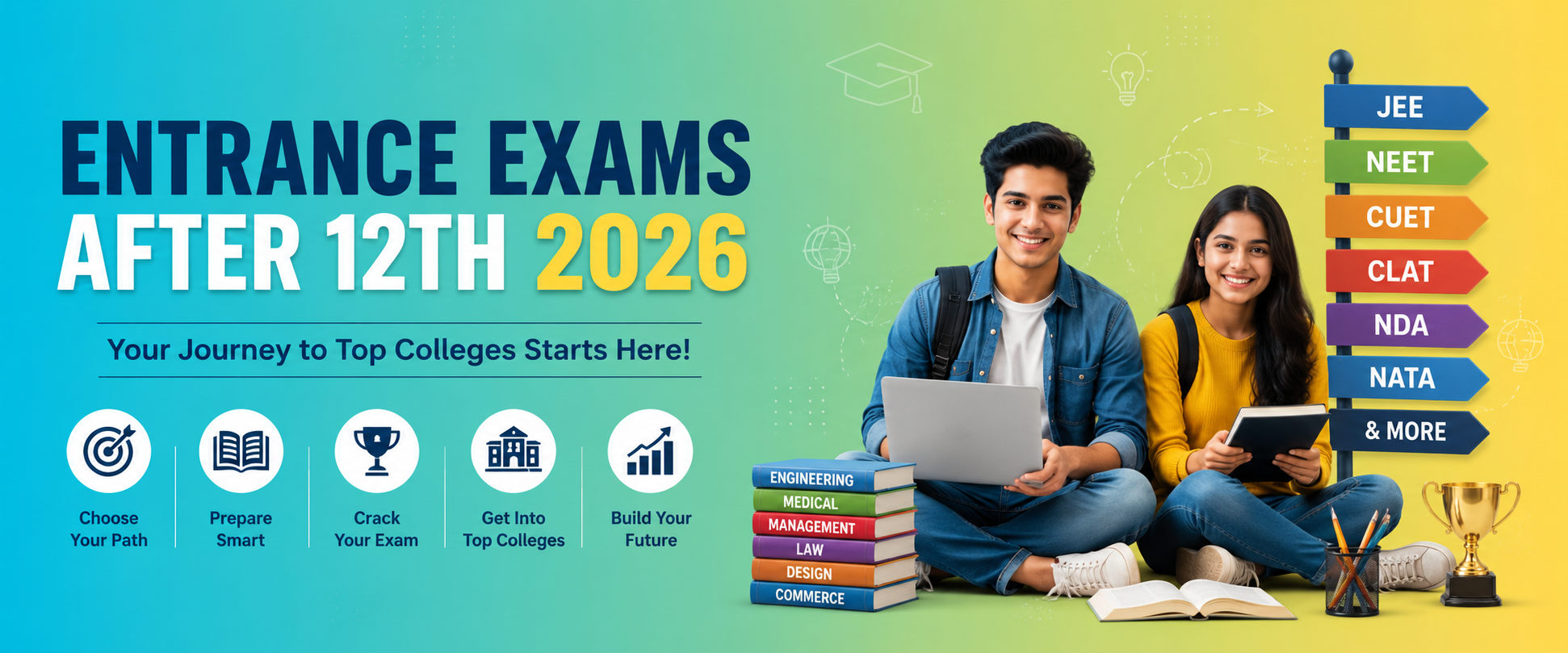 Entrance Exams After 12th in India 2026: Complete Guide to Eligibility, Preparation & Career Options