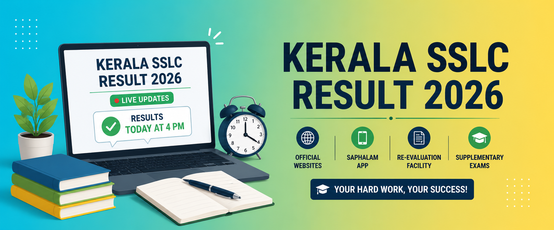 Kerala SSLC Result 2026 LIVE: Class 10 Results Today at 4 PM