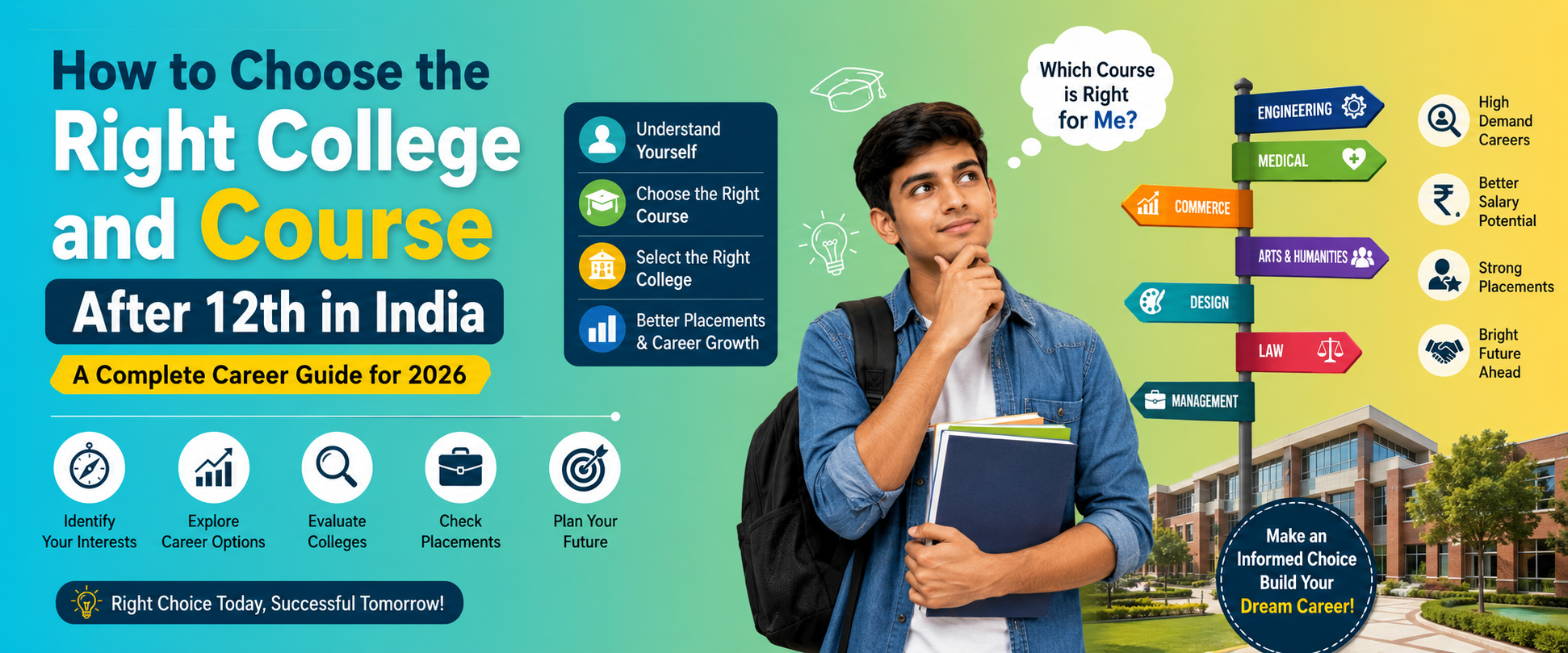 How to Choose the Right College and Course After 12th in India: A Complete Career Guide for 2026